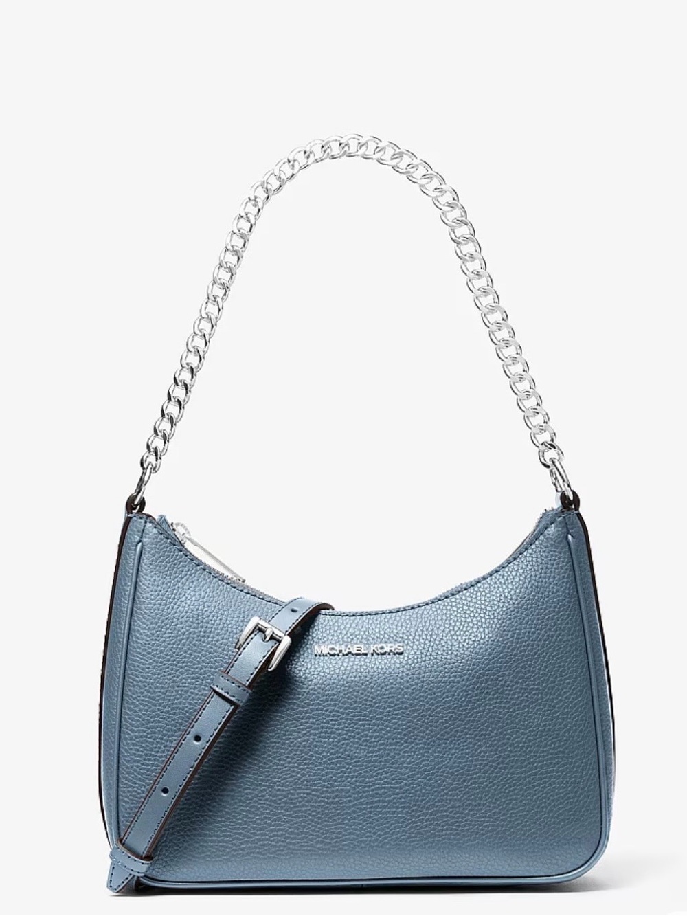 Michael Kors Jet Set Large Pebbled Leather Convertible Crossbody- NWT